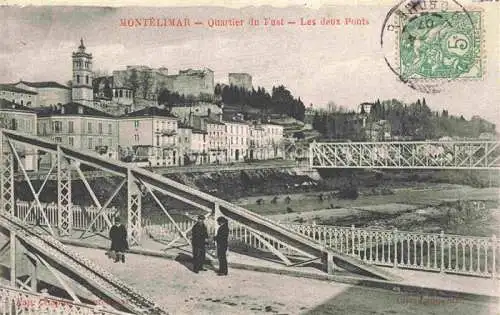 AK / Ansichtskarte MONTELIMAR  Nyons 26 Drome Quartier du Fust Les deux Ponts