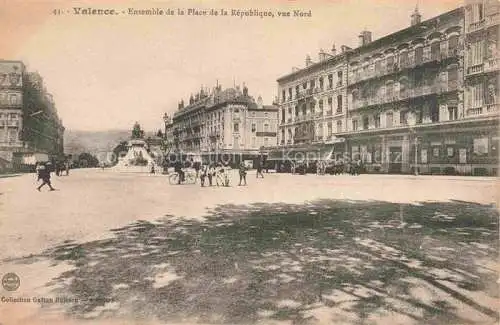 AK / Ansichtskarte VALENCE -SUR-RHONE 26 Drome Ensemble de la Place de la Republique vue Nord