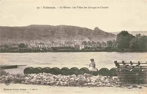 AK / Ansichtskarte VALENCE -SUR-RHONE 26 Drome La Rhone Les Villas des Granges et Crussol