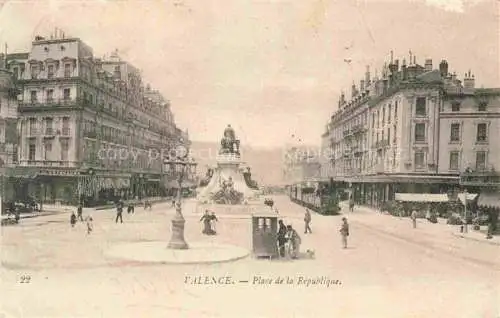 AK / Ansichtskarte VALENCE -SUR-RHONE 26 Drome Place de la Republique