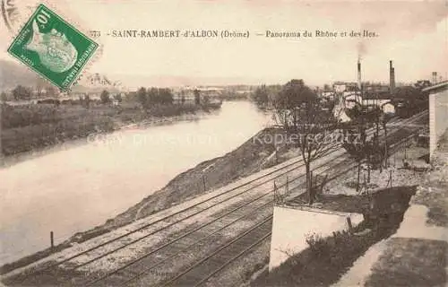 AK / Ansichtskarte Saint-Rambert-d Albon Panorama du Rhone et des Iles