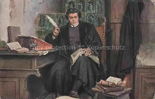 AK / Ansichtskarte Luther Martin Wartburg Reformationszimmer Bibel 