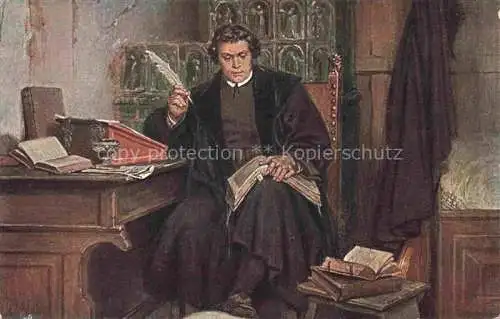 AK / Ansichtskarte Luther Martin Wartburg Reformationszimmer Bibel 