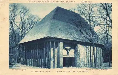 AK / Ansichtskarte Exposition Coloniale Paris 1931 Cameroun Togo Pavillo la Chasse