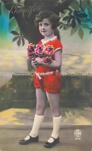 AK / Ansichtskarte Foto MC Gloria Nr. 529 Maedchen Neujahr Rosen 