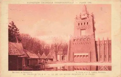 AK / Ansichtskarte Exposition Coloniale Internationale Paris 1931 Palais L'A O F Bas Reliefs Sarrabezolles 