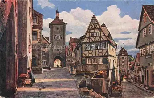 AK / Ansichtskarte WIRO-Kuenstlerkarte Verlag WIRO Wiedemann Nr. Rothenburg Ploenlein 