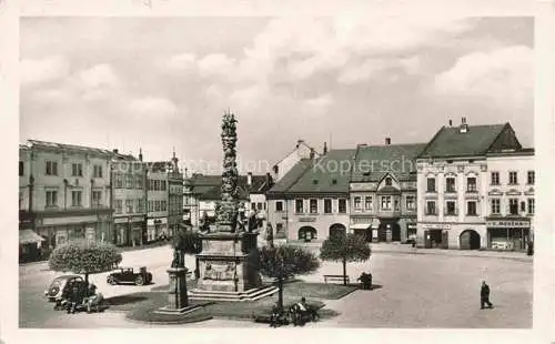 AK / Ansichtskarte Wischau Vyskov CZ Stadtplatz Zentrum Denkmal