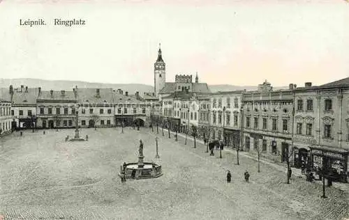 AK / Ansichtskarte Leipnik nad Becvou Hranice na Morave CZ Ringplatz