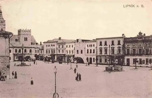 AK / Ansichtskarte Lipnik  nad Becvou CZ Stadtplatz Zentrum