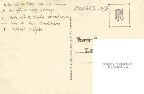 AK / Ansichtskarte MORGES VD Ecoles Agricoles vue aérienne