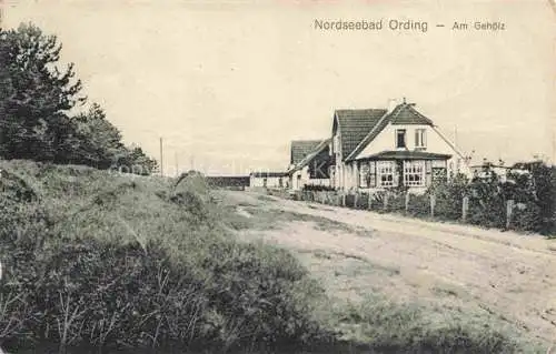 AK / Ansichtskarte Ording Bad St Peter-Ording Nordfriesland Am Gehoelz Feldpost
