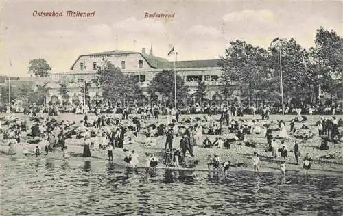 AK / Ansichtskarte Moeltenort Heikendorf Schleswig-Holstein Badestrand Feldpost