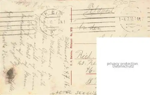 AK / Ansichtskarte Moeltenort Heikendorf Schleswig-Holstein Badestrand Feldpost