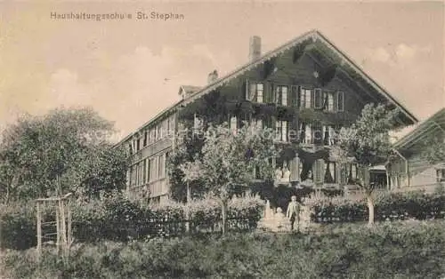 AK / Ansichtskarte Simmental BE Haushaltungsschule St. Stephan