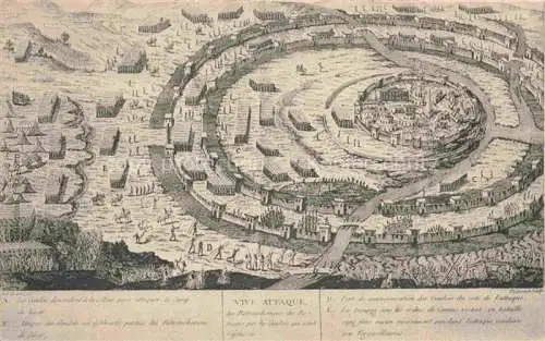 AK / Ansichtskarte Alesia(Roman War) Alise-Sainte-Reine 21 Cote-d Or Gallische Oppidum Antike Staette Kuenstlerkarte