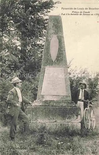 AK / Ansichtskarte Jarnac COGNAC 16 Charente Pyramide de Louis de Bourbon Prince de Condé Bataille de Jarnac en 1569 Monument