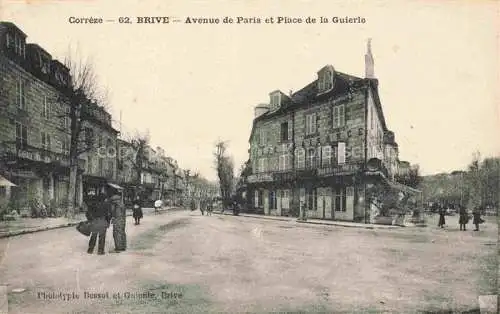AK / Ansichtskarte BRIVE -LA-GAILLARDE 19 Correze Avenue de Paris et Place de la Guierle