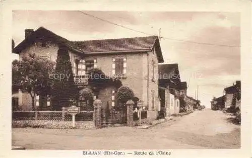 AK / Ansichtskarte Blajan Saint-Gaudens 31 Haute-Garonne Route de l'Usine