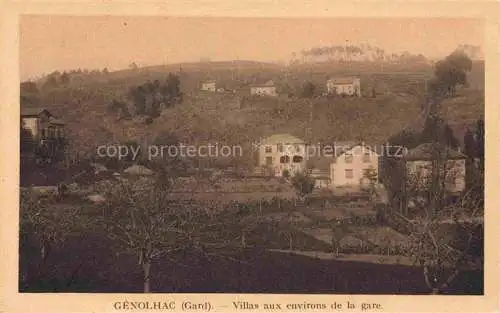 AK / Ansichtskarte Genolhac ALES 30 Gard Villas aux environs de la gare