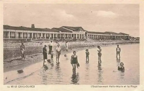 AK / Ansichtskarte Grau-du-Roi NIMES 30 Gard Etablissement Helio Marin et la Plage