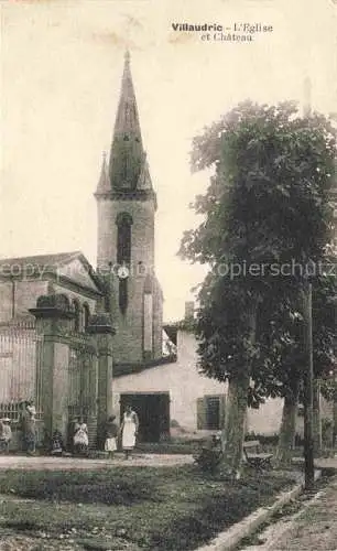 AK / Ansichtskarte Villaudric TOULOUSE 31 Haute-Garonne Eglise et Chateau