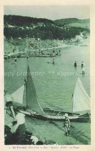 AK / Ansichtskarte St-Ferreol-de-Comminges Saint-Gaudens 31 Haute-Garonne Eau Sports Soleil La Plage