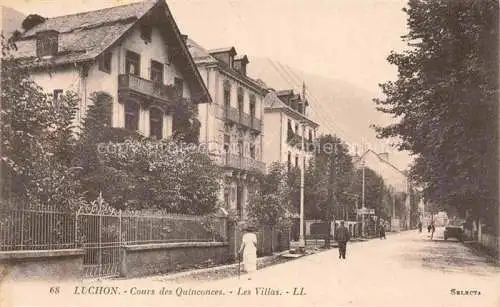 AK / Ansichtskarte LUCHON Bagneres-de-Luchon 31 Haute-Garonne Cours des Quinonces Les Villas