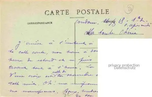 AK / Ansichtskarte CONDOM -en-Armagnac 32 Gers Place et Hotel du Lion d'Or