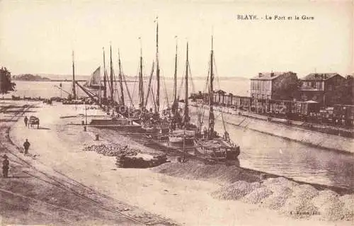 AK / Ansichtskarte Blaye 33 Gironde Le Port et la Gare