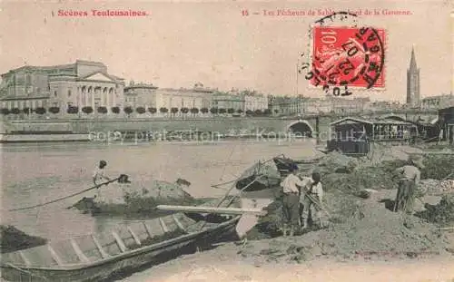 AK / Ansichtskarte TOULOUSE 31 Haute-Garonne Les Pecheurs de Sable au bord de la Garonne