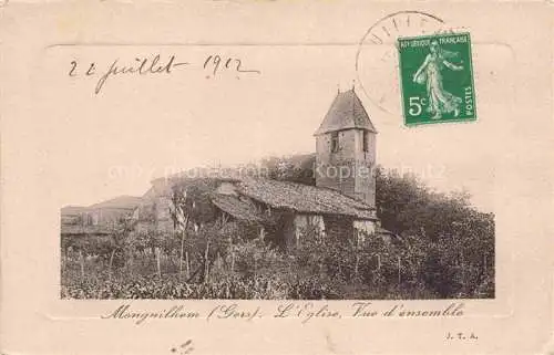 AK / Ansichtskarte Monguilhem Condom 32 Gers Eglise Vue d'ensemble
