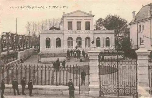 AK / Ansichtskarte Langon 33 Gironde Hotel de Ville