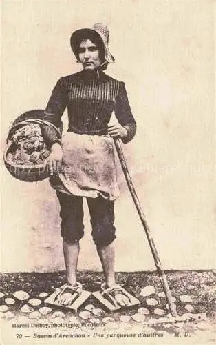 AK / Ansichtskarte Bassin d ARCACHON 33 Gironde Une parqueuse d'huitres