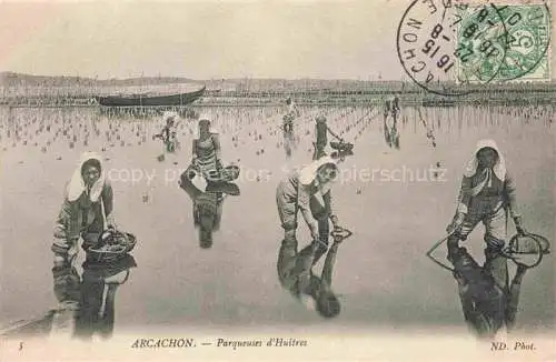 AK / Ansichtskarte ARCACHON 33 Gironde Parqueuses d'Huitres