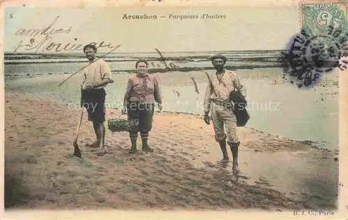 AK / Ansichtskarte ARCACHON 33 Gironde Parqueurs d'huitres