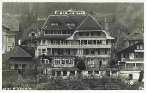 AK / Ansichtskarte SPIEZ Thunersee BE Hôtel des Alpes