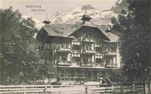 AK / Ansichtskarte Kandersteg BE Hotel Central Berner Alpen