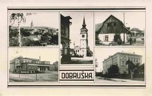 AK / Ansichtskarte Dobruska Gutenfeld Koeniggraetz CZ Teilansichten Kirche