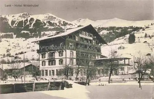 AK / Ansichtskarte Lenk Simmental BE Hotel Wildstrubel Winterlandschaft