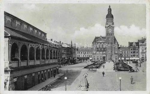 AK / Ansichtskarte Prossnitz Prostejov CZ Hauptplatz Rathaus