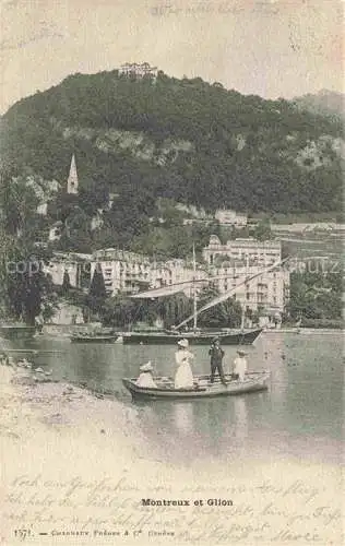AK / Ansichtskarte MONTREUX  VD et Glion Plage Lac Léman