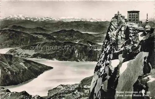AK / Ansichtskarte Monte-Generoso 1704m Lugano TI Vista verso Monte Rosa