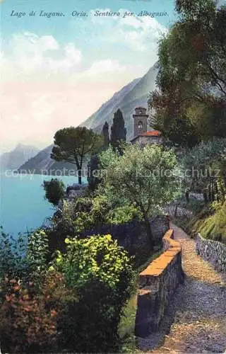 AK / Ansichtskarte Oria  Lago di Lugano TI Sentiero per Albogasio Militaersache