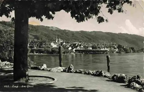 AK / Ansichtskarte ZUG  Zugersee ZG Am Quai