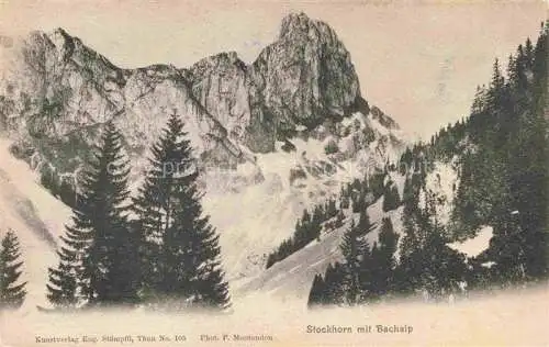 AK / Ansichtskarte Stockhorn 2193m BE mit Bachalp