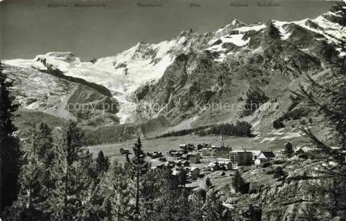 AK / Ansichtskarte Saas-Fee VISP VS Panorama