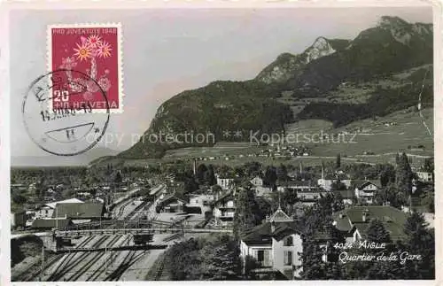 AK / Ansichtskarte AIGLE VD Quartier de la Gare