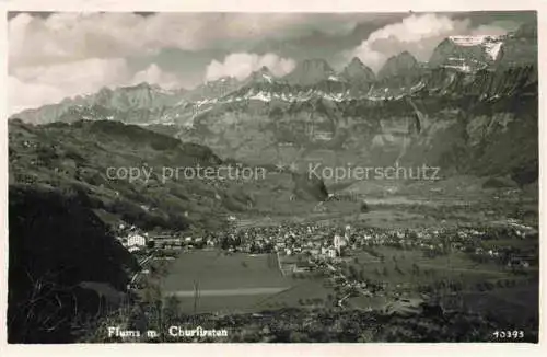 AK / Ansichtskarte Flums  Sarganserland SG mit Churfirsten