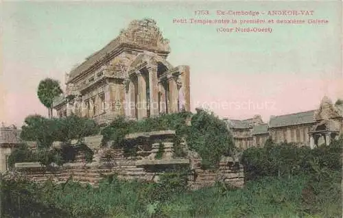 AK / Ansichtskarte Angkor-Vat-Wat Kambodscha Petit Temple entre la premiere et deuxieme Galerie